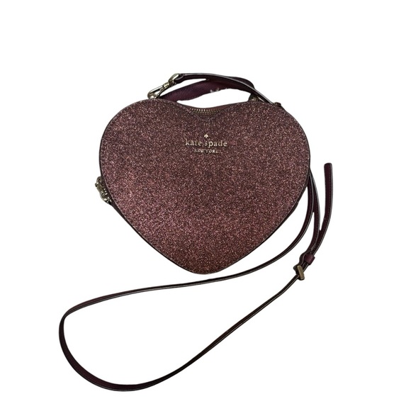 kate spade Handbags - Kate Spade Heart-Shaped Glitter Bag - Pink